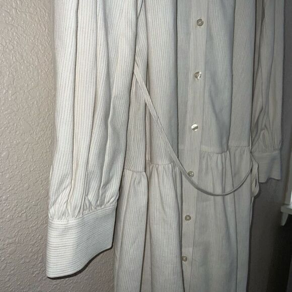 NWT Alex Marie Benson Button Front Tiered Linen Dress size 12 - Picture 5 of 7